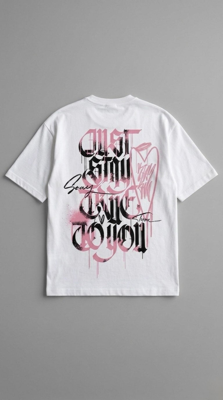 PINK SPIDER GRAPHIC TEE