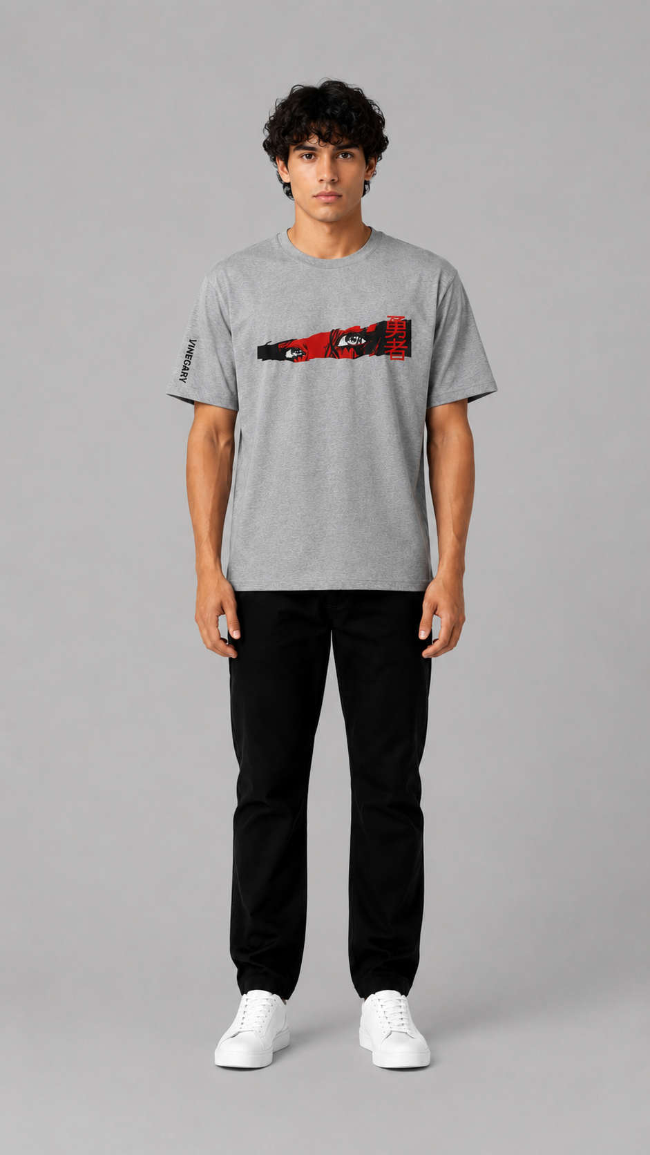 GREY EYES ANIME TEE