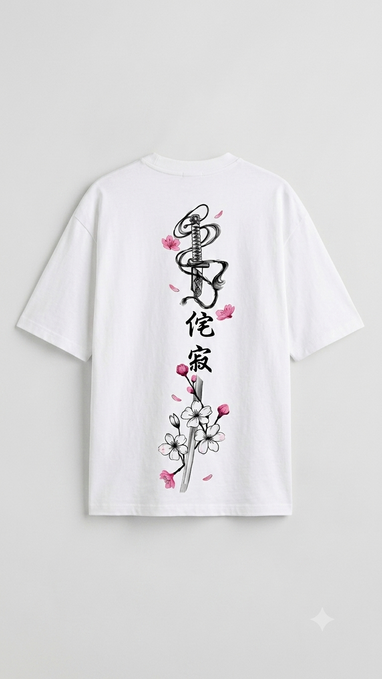 Cherry Blossom Blade oversize tee