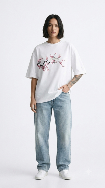 Cherry Blossom Blade oversize tee