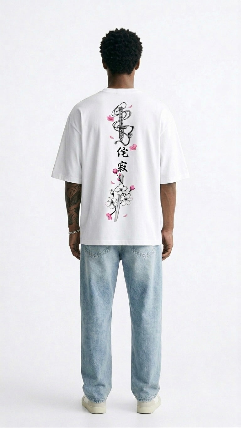 Cherry Blossom Blade oversize tee