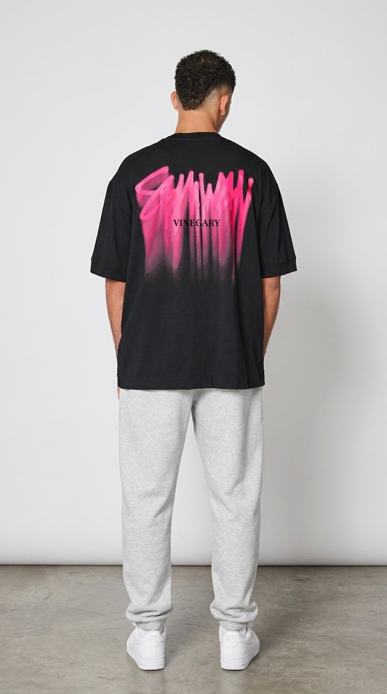 Airbrush Graffiti Oversized T-Shirt
