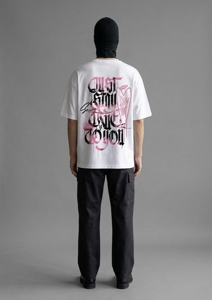 PINK SPIDER GRAPHIC TEE