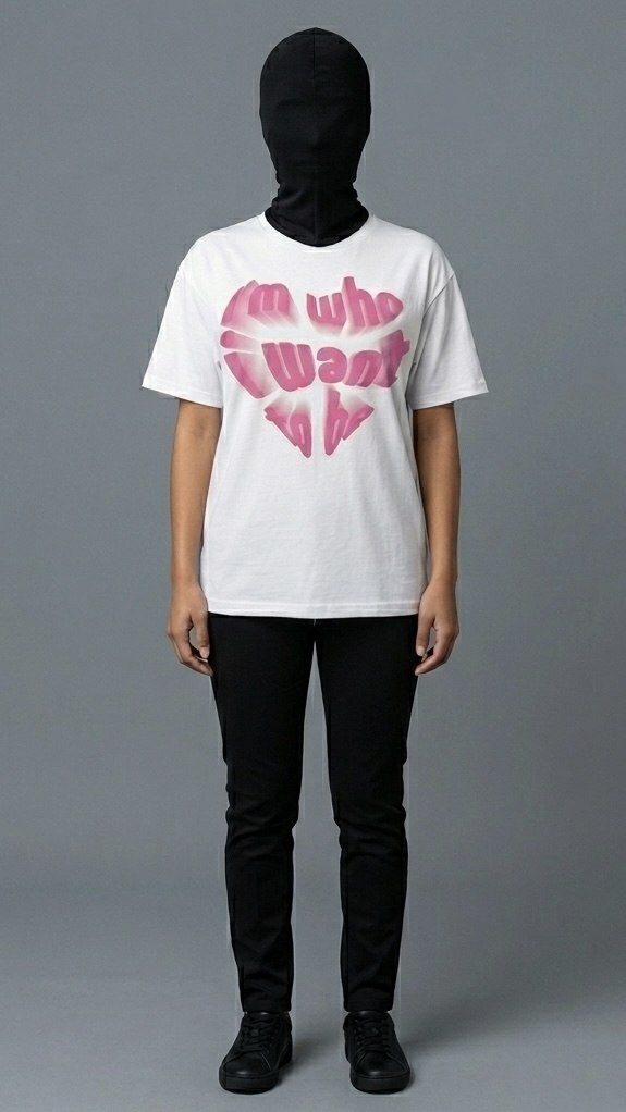PINK HEART GRAPHIC TEE