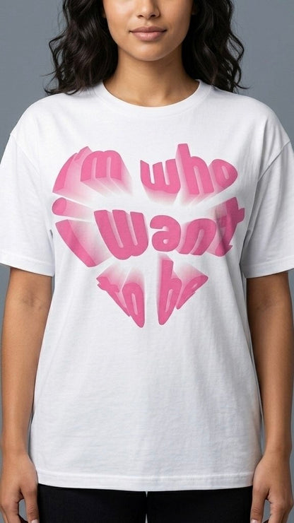 PINK HEART GRAPHIC TEE